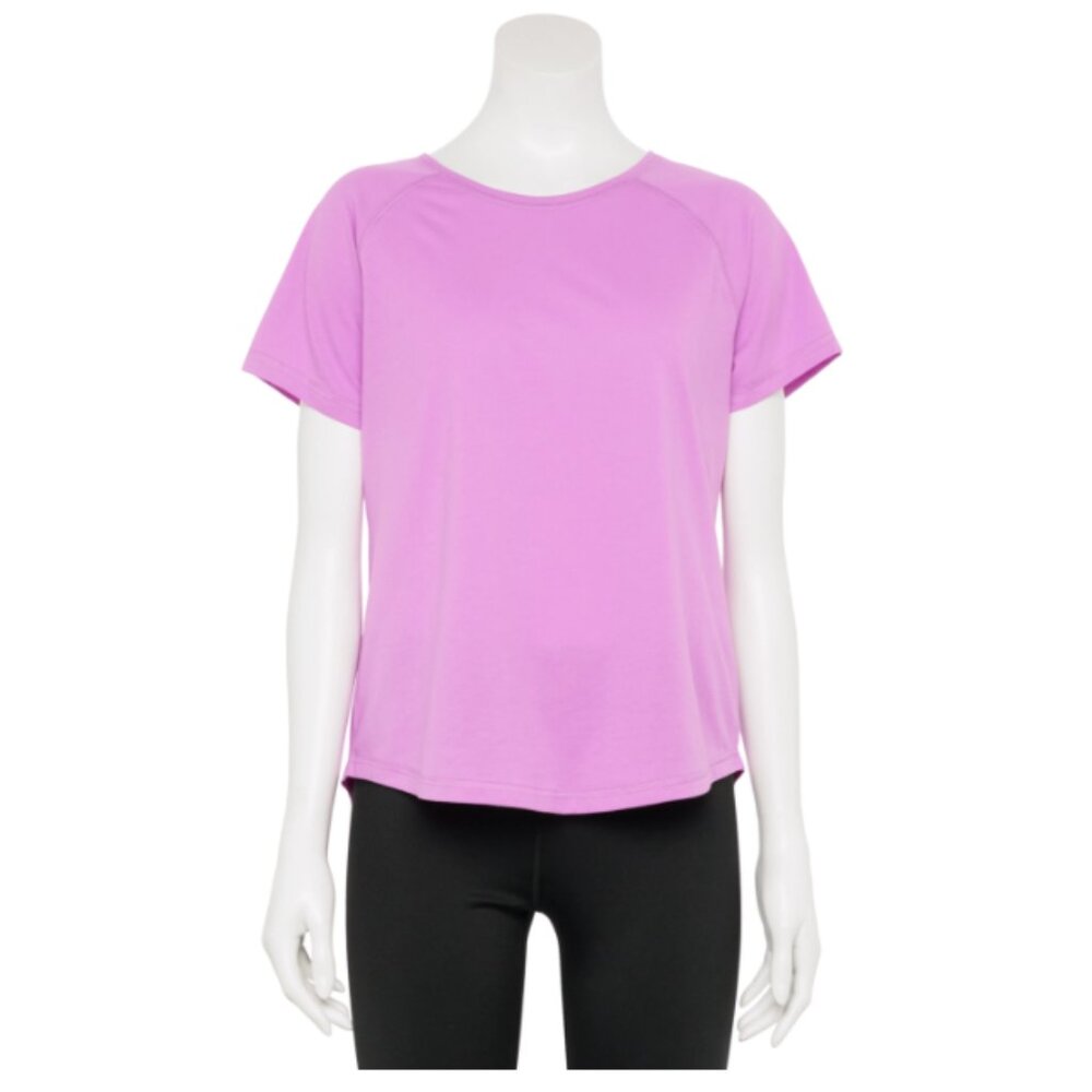 Women's Tek Gear® Core Raglan Tee Luminous Pink Size X-Large